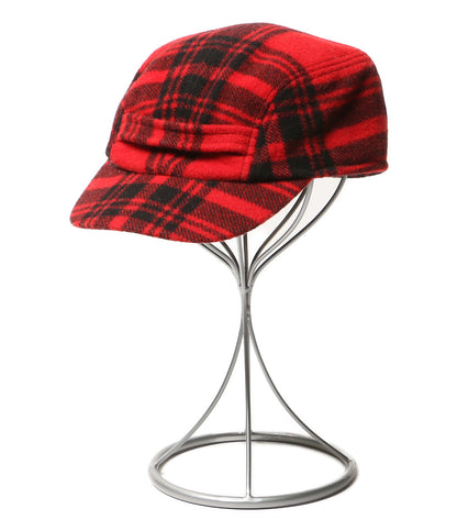 POLO RALPH LAUREN キャップ チェック PLAID WOOL BLEND EARFLAP CAP RED メンズ SIZE X-XL ポロ・ラルフローレン