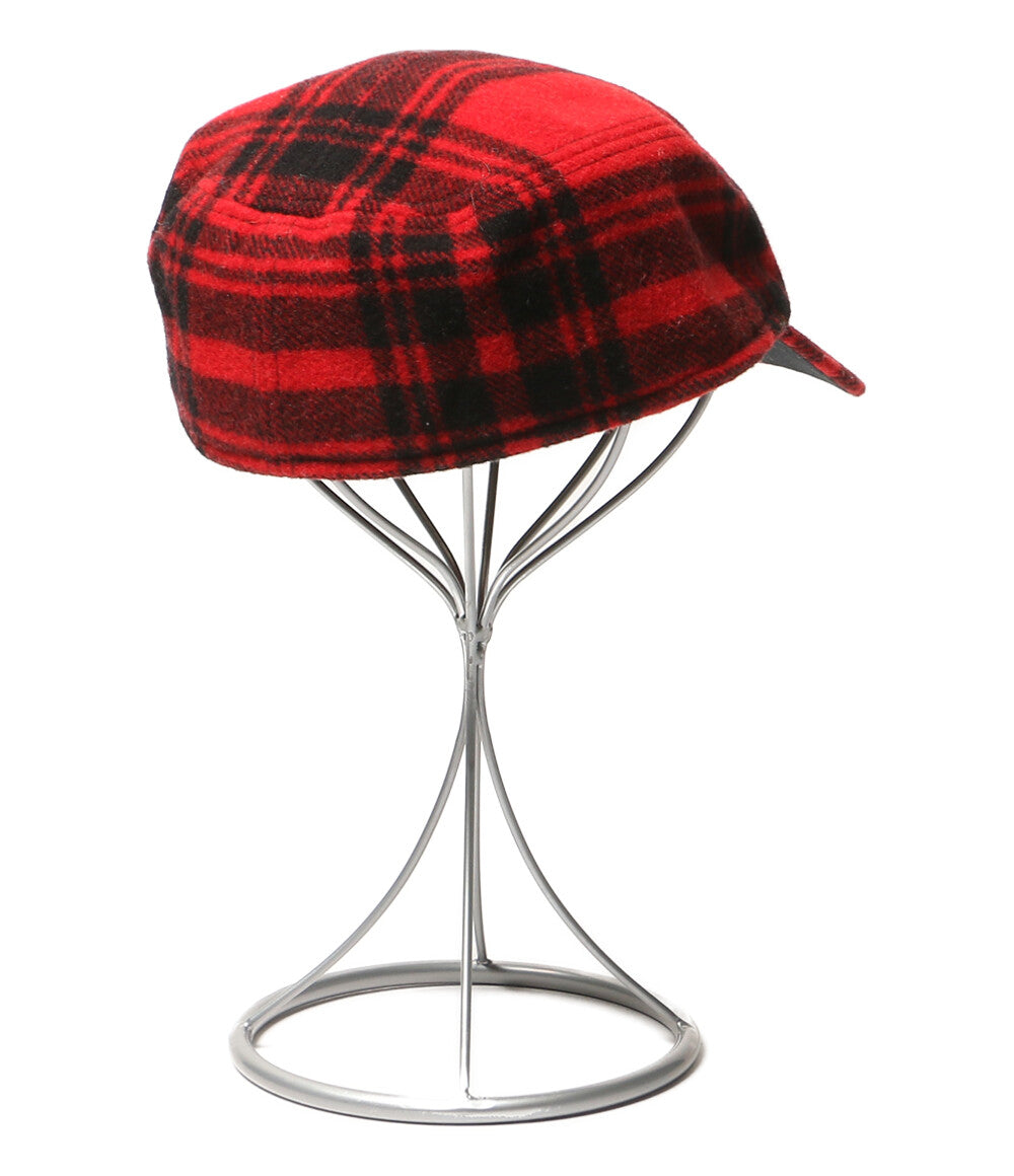 POLO RALPH LAUREN キャップ チェック PLAID WOOL BLEND EARFLAP CAP RED メンズ SIZE X-XL ポロ・ラルフローレン