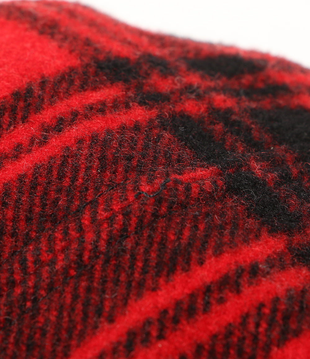 POLO RALPH LAUREN キャップ チェック PLAID WOOL BLEND EARFLAP CAP RED メンズ SIZE X-XL ポロ・ラルフローレン