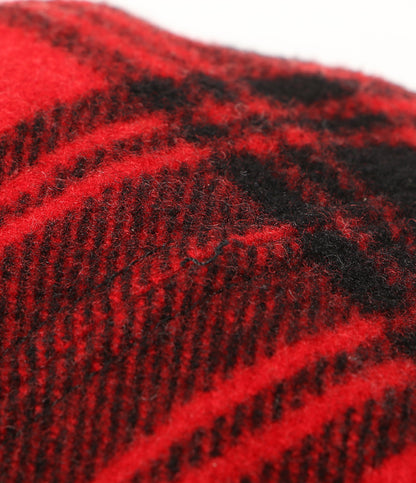 POLO RALPH LAUREN キャップ チェック PLAID WOOL BLEND EARFLAP CAP RED メンズ SIZE X-XL ポロ・ラルフローレン