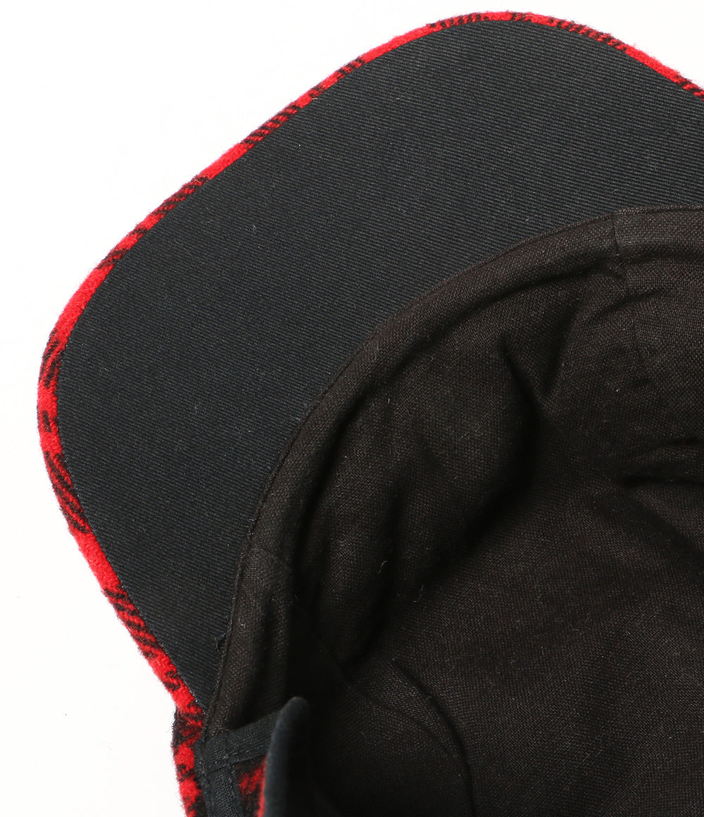 POLO RALPH LAUREN キャップ チェック PLAID WOOL BLEND EARFLAP CAP RED メンズ SIZE X-XL ポロ・ラルフローレン