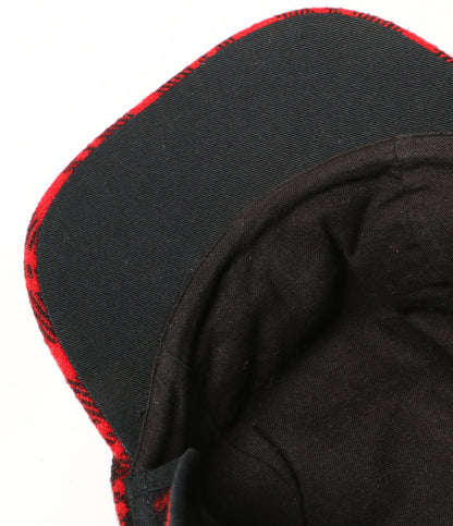 POLO RALPH LAUREN キャップ チェック PLAID WOOL BLEND EARFLAP CAP RED メンズ SIZE X-XL ポロ・ラルフローレン