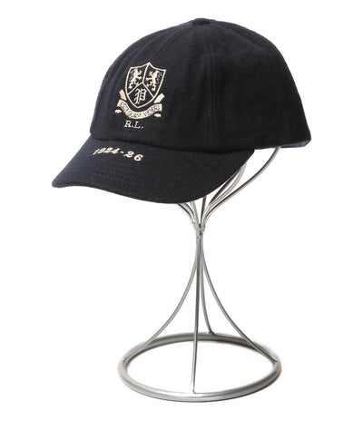 POLO RALPH LAUREN キャップ Crest Wool-Blend Cricket CAP NAVY メンズ SIZE L-XL ポロ・ラルフローレン