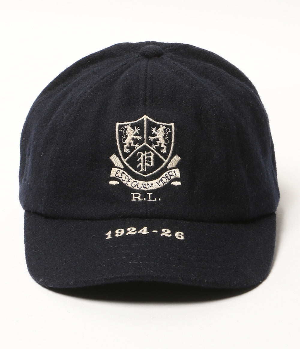 POLO RALPH LAUREN キャップ Crest Wool-Blend Cricket CAP NAVY メンズ SIZE L-XL ポロ・ラルフローレン