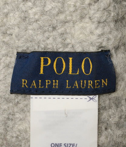 POLO RALPH LAUREN ニット帽 RL刺繍 ライトグレー ウール メンズ SIZE ONE ポロ・ラルフローレン