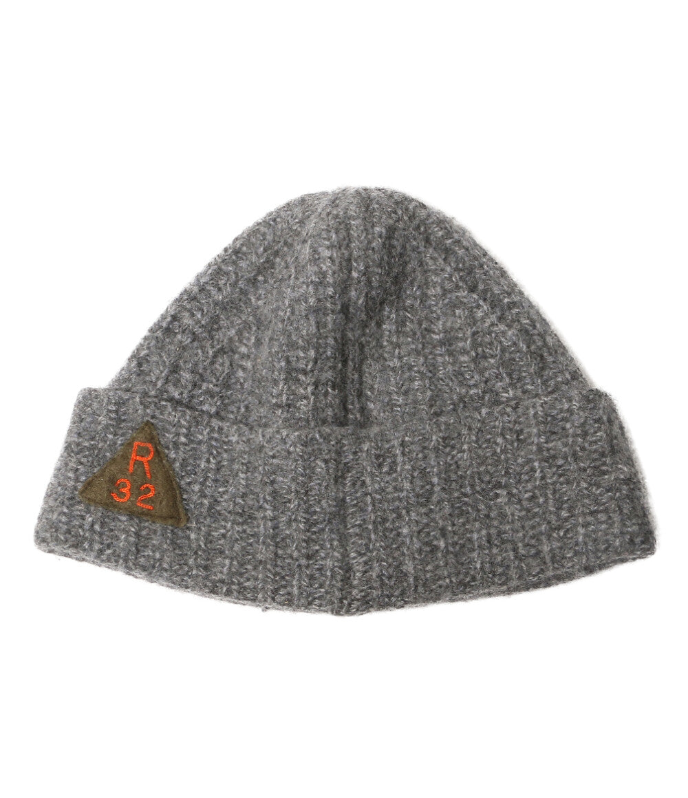 POLO RALPH LAUREN ニット帽 パッチ グレー メンズ ポロ・ラルフローレン