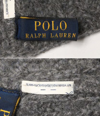 POLO RALPH LAUREN ニット帽 パッチ グレー メンズ ポロ・ラルフローレン
