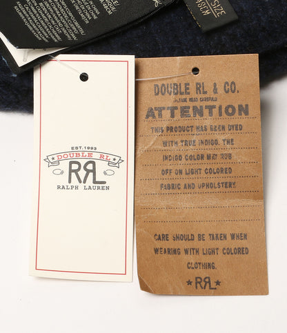 RRL RALPH LAUREN ニット帽 アランニット カシミヤ ウォッチキャップ メンズ SIZE ONE ダブルアールエル