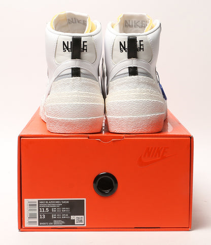 美品 NIKE×sacai サカイ スニーカー Blazer Mid ホワイト BV0072-100 メンズ SIZE 29.5cm ナイキ