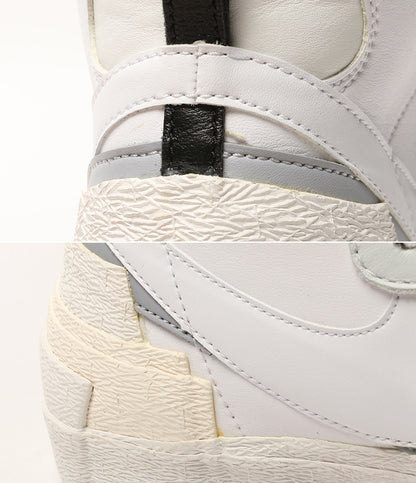 美品 NIKE×sacai サカイ スニーカー Blazer Mid ホワイト BV0072-100 メンズ SIZE 29.5cm ナイキ