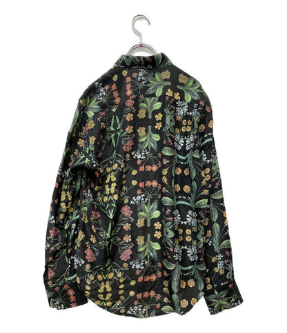 CABaN 長袖シャツ シルク パレルモフラワープリント レギュラーシャツ レディース SIZE S キャバン