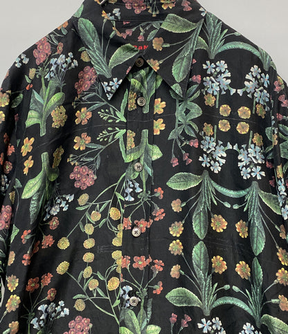 CABaN 長袖シャツ シルク パレルモフラワープリント レギュラーシャツ レディース SIZE S キャバン