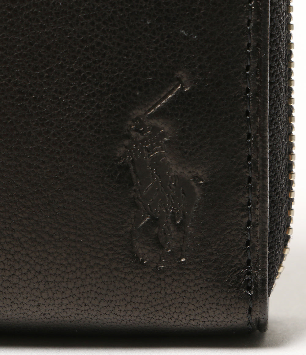 POLO RALPH LAUREN 長財布 ラウンドファスナー ブラック メンズ ポロ・ラルフローレン