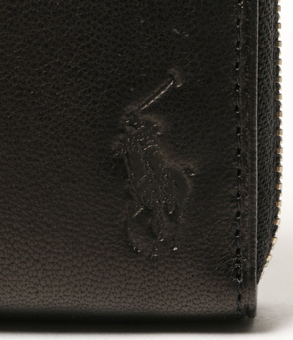POLO RALPH LAUREN 長財布 ラウンドファスナー ブラック メンズ ポロ・ラルフローレン