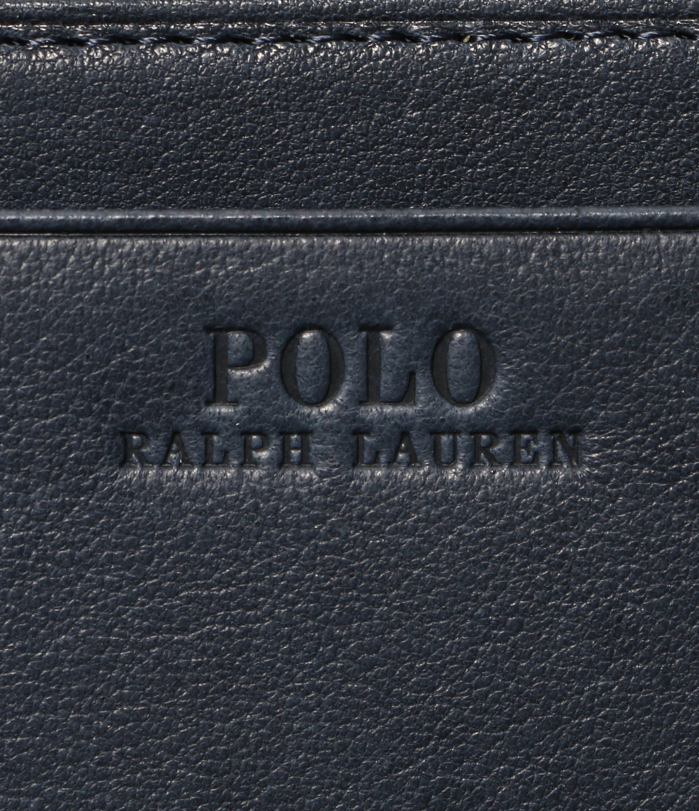 POLO RALPH LAUREN 長財布 ラウンドファスナー レザー ブラウン メンズ ポロ・ラルフローレン