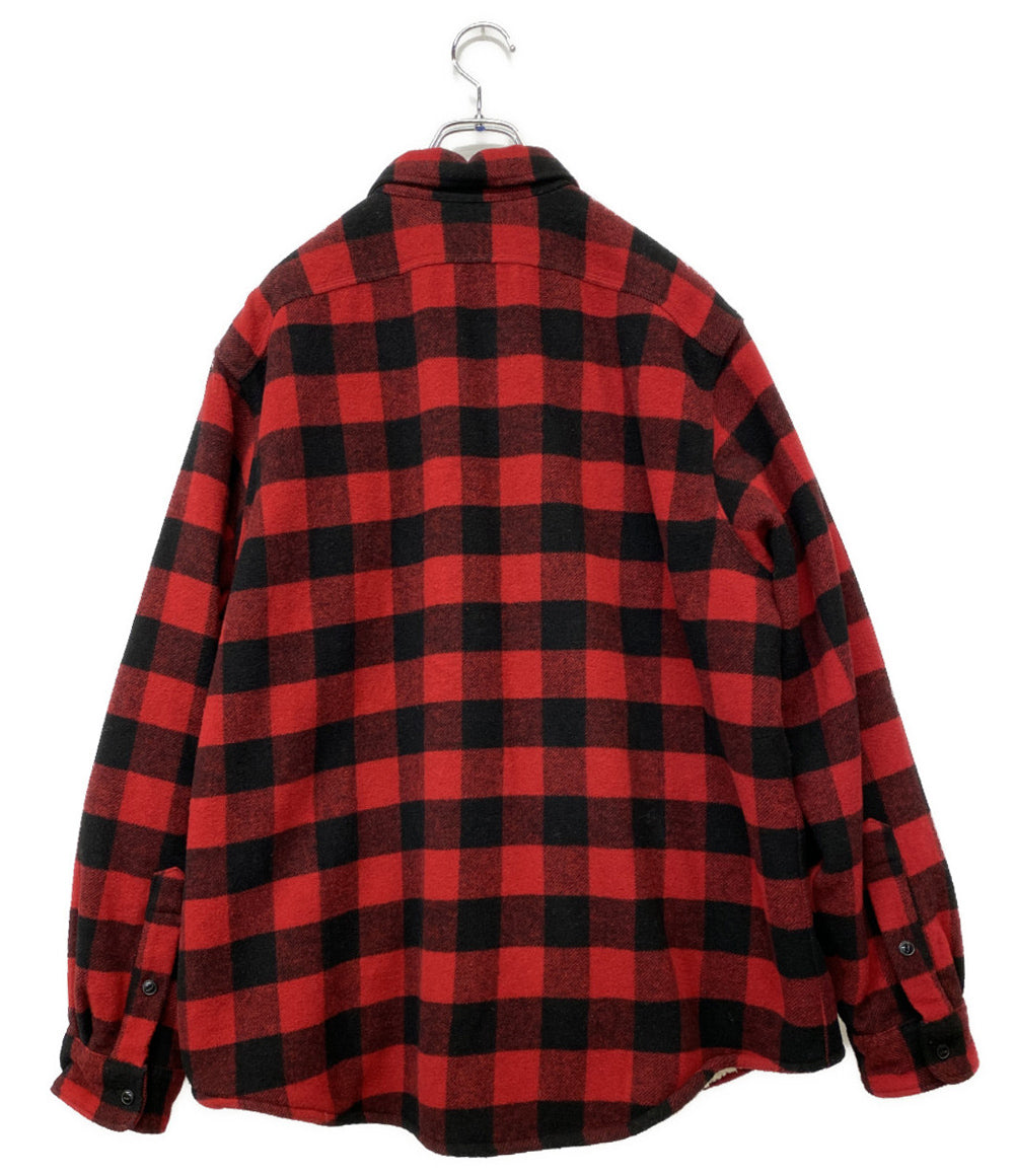 POLO RALPH LAUREN ウール バッファローチェック 裏ボア シャツ ジャケット メンズ SIZE L ポロ・ラルフローレン