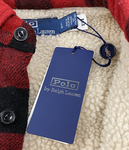 POLO RALPH LAUREN ウール バッファローチェック 裏ボア シャツ ジャケット メンズ SIZE L ポロ・ラルフローレン