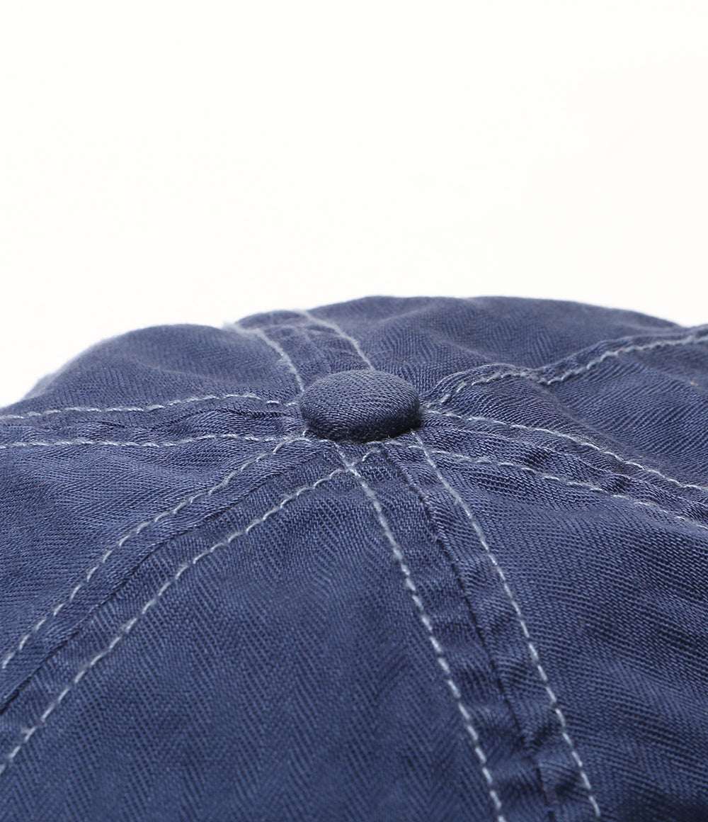 POLO RALPH LAUREN キャップ エンブロイダリーパッチ ヘリンボーン NAVY メンズ SIZE ONE ポロ・ラルフローレン