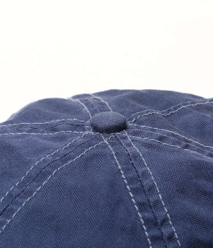POLO RALPH LAUREN キャップ エンブロイダリーパッチ ヘリンボーン NAVY メンズ SIZE ONE ポロ・ラルフローレン
