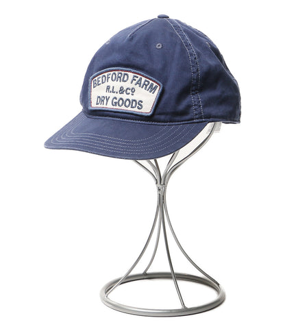 POLO RALPH LAUREN キャップ エンブロイダリーパッチ ヘリンボーン NAVY メンズ SIZE ONE ポロ・ラルフローレン