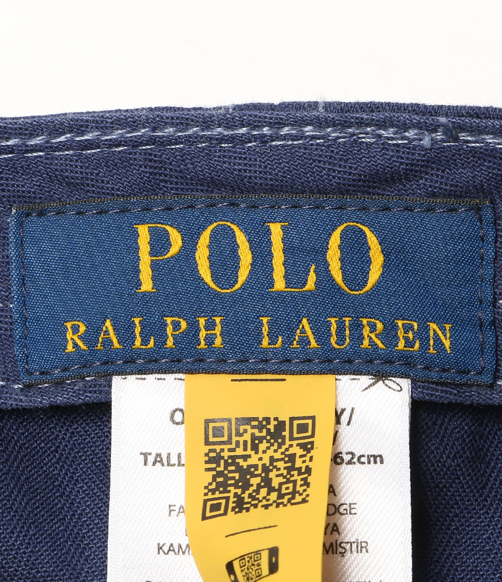 POLO RALPH LAUREN キャップ エンブロイダリーパッチ ヘリンボーン NAVY メンズ SIZE ONE ポロ・ラルフローレン