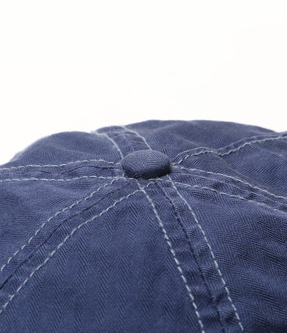 POLO RALPH LAUREN キャップ エンブロイダリーパッチ ヘリンボーン NAVY メンズ SIZE ONE ポロ・ラルフローレン