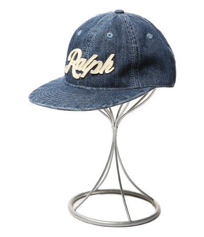 美品 POLO RALPH LAUREN キャップ THE RALPH ロゴ デニム キャップ INDIGO メンズ SIZE ONE ポロ・ラルフローレン