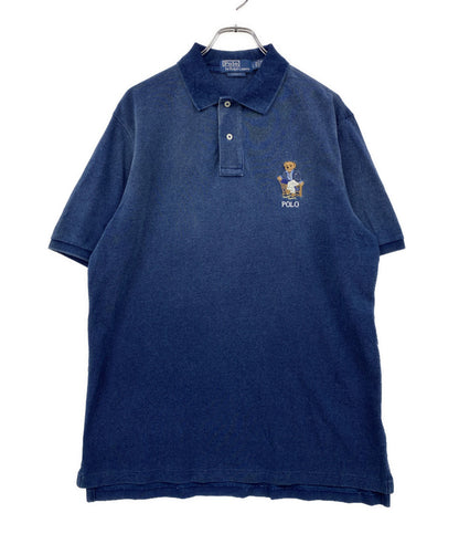 美品 POLO RALPH LAUREN クラシックフィット POLOベア メッシュ ポロシャツ メンズ SIZE L ポロ・ラルフローレン