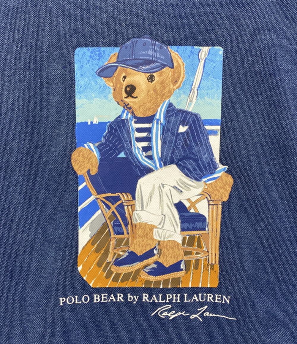 美品 POLO RALPH LAUREN クラシックフィット POLOベア メッシュ ポロシャツ メンズ SIZE L ポロ・ラルフローレン