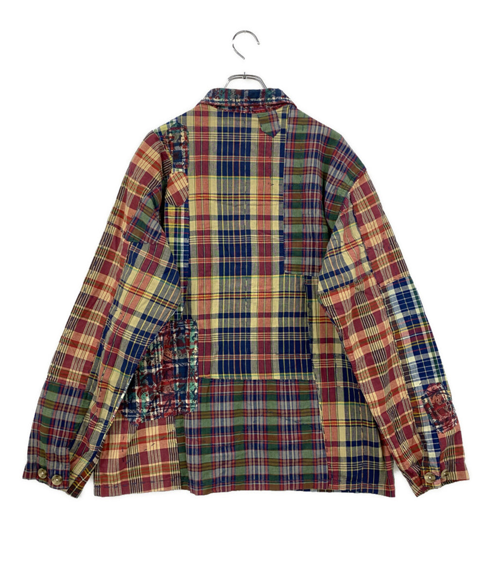 美品 POLO RALPH LAUREN パッチワーク マドラス オーバーシャツ メンズ SIZE L ポロ・ラルフローレン