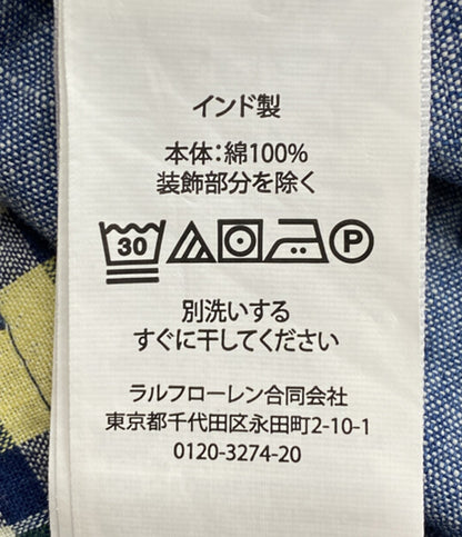 美品 POLO RALPH LAUREN パッチワーク マドラス オーバーシャツ メンズ SIZE L ポロ・ラルフローレン
