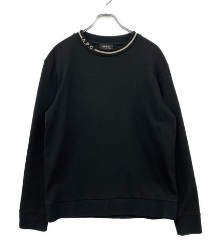 A.P.C スウェット ブラック 襟ロゴ メンズ SIZE M アーペーセー