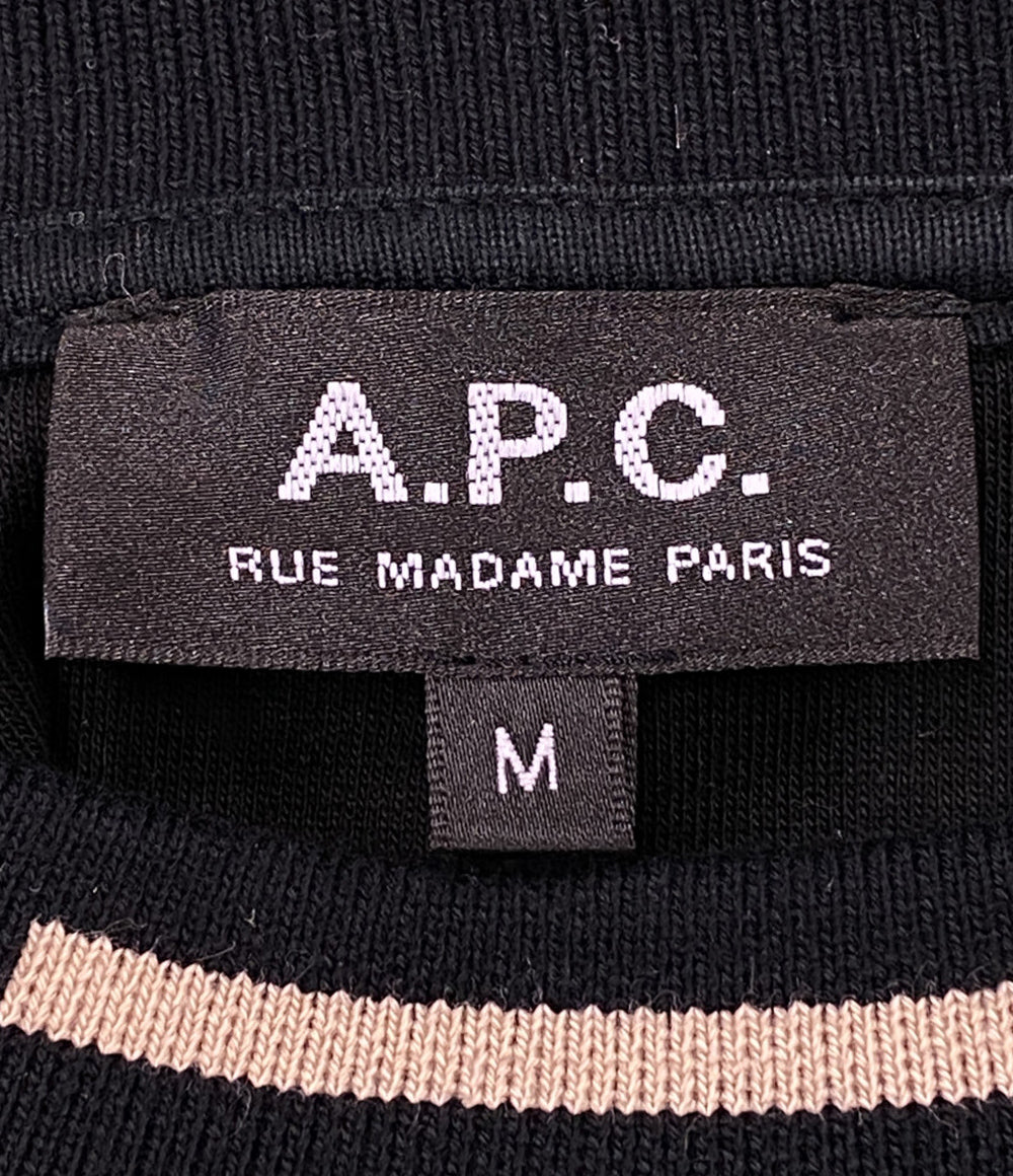 A.P.C スウェット ブラック 襟ロゴ メンズ SIZE M アーペーセー