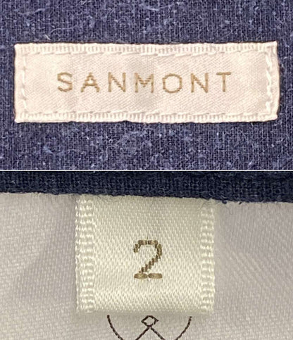 SANMONT サンモント 長袖シャツ Cotton Silk Nep Work Shirt SSA0101 メンズ SIZE 2