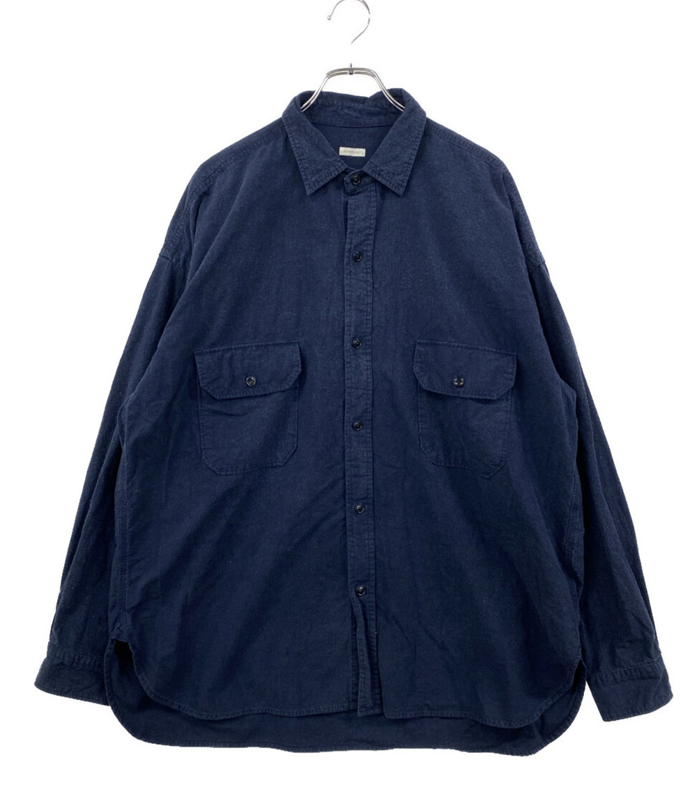SANMONT サンモント 長袖シャツ Cotton Silk Nep Work Shirt SSA0101 メンズ SIZE 2