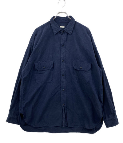 SANMONT サンモント 長袖シャツ Cotton Silk Nep Work Shirt SSA0101 メンズ SIZE 2