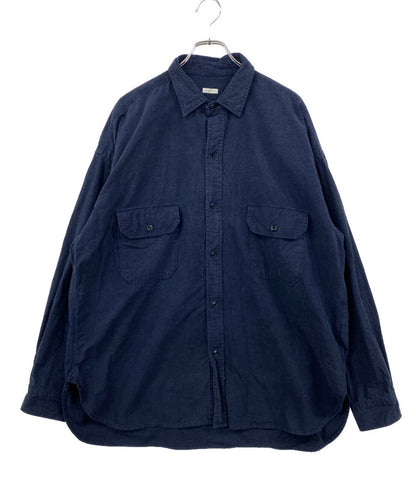 SANMONT サンモント 長袖シャツ Cotton Silk Nep Work Shirt SSA0101 メンズ SIZE 2