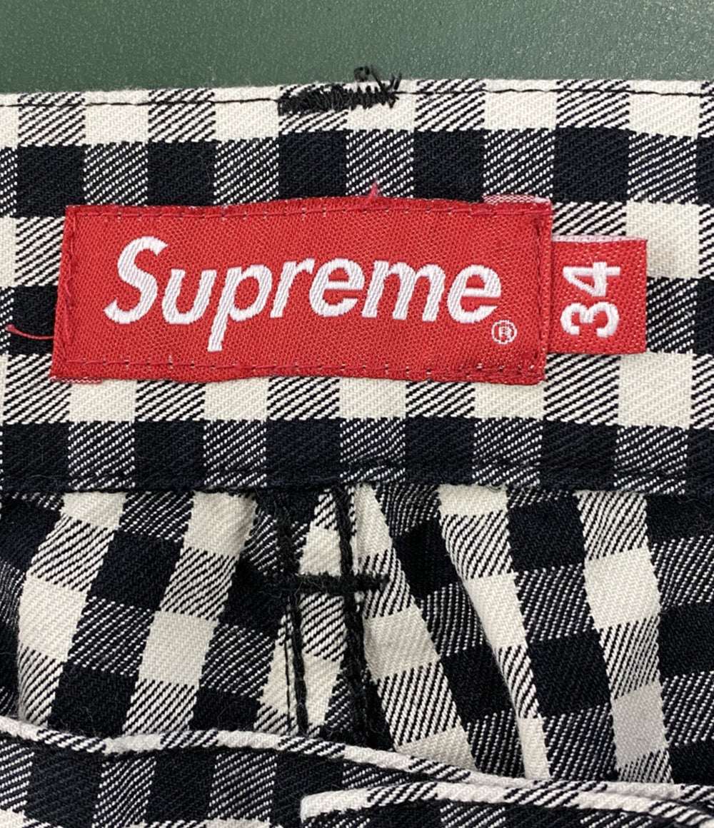 Supreme チェックパンツ GINGHAM FLIGHT PANT 23SS メンズ SIZE 34 シュプリーム