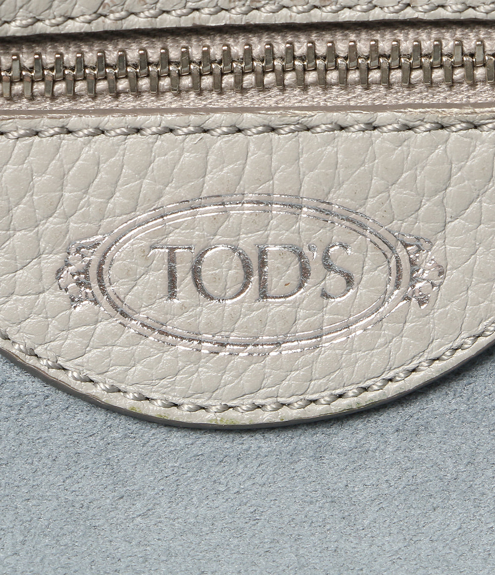 TOD'S トートバッグ JOY ライトグレー レザー レディース トッズ