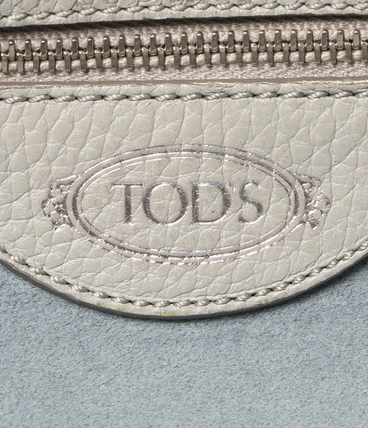 TOD'S トートバッグ JOY ライトグレー レザー レディース トッズ