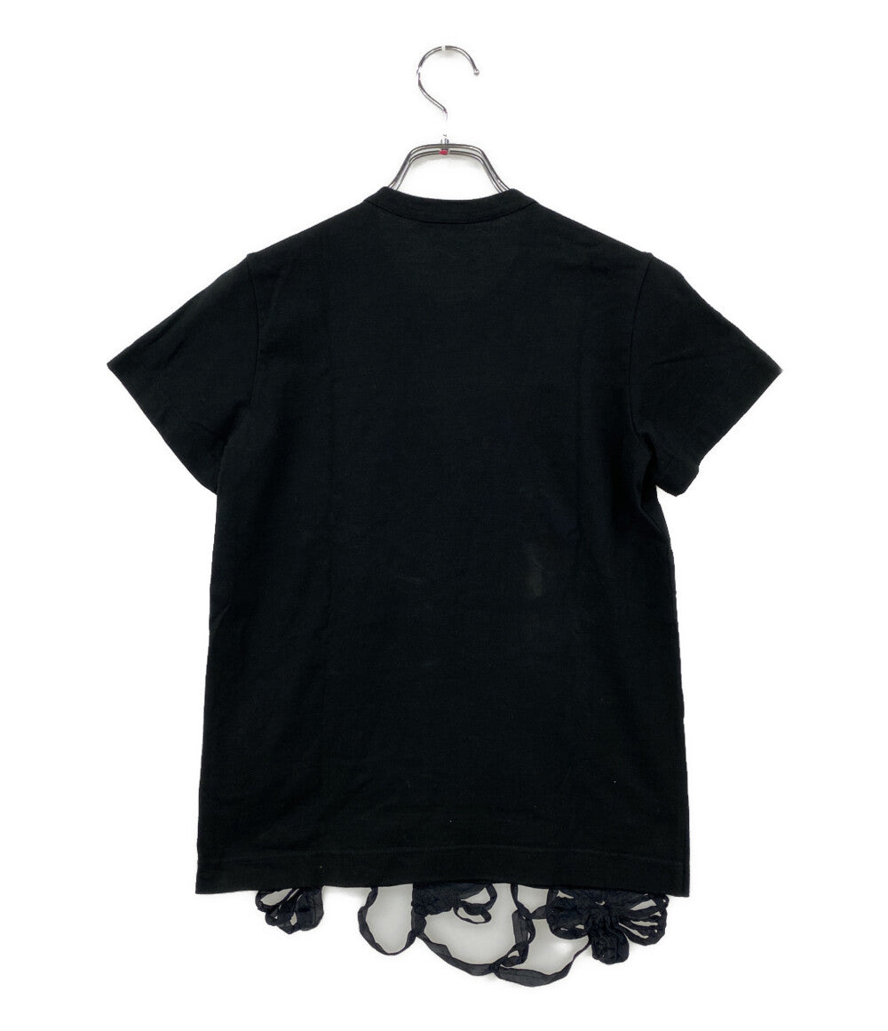 tricot COMME des GARCONS 半袖Ｔシャツ リボン BLACK TE-T023 レディース SIZE S トリココムデギャルソン