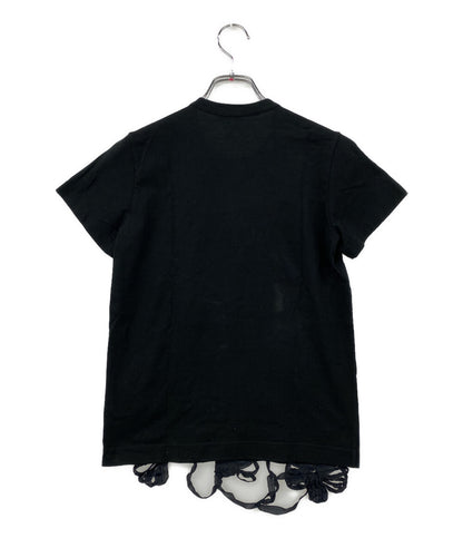 tricot COMME des GARCONS 半袖Ｔシャツ リボン BLACK TE-T023 レディース SIZE S トリココムデギャルソン