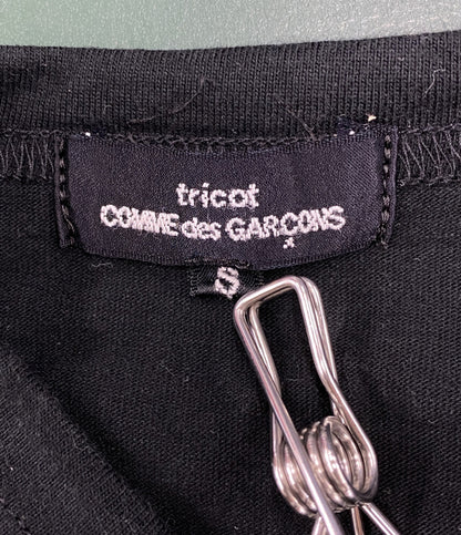tricot COMME des GARCONS 半袖Ｔシャツ リボン BLACK TE-T023 レディース SIZE S トリココムデギャルソン