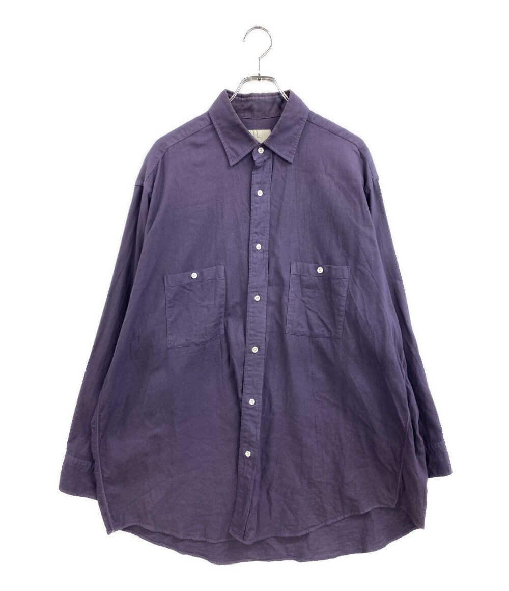 HERILL 長袖シャツ パープル 23-050-HL-8000-3 メンズ SIZE 1 へリル