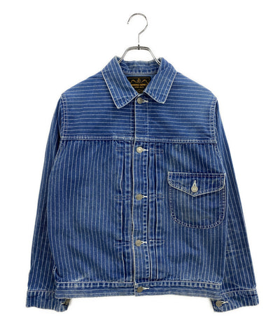 KOJIMA GENES コジマジーンズ デニムジャケット ウォバッシュストライプ メンズ SIZE M