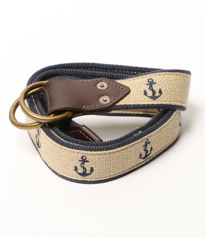 RRL RALPH LAUREN マルチ アンカー キャンバス リング ベルト メンズ SIZE 38 ダブルアールエル
