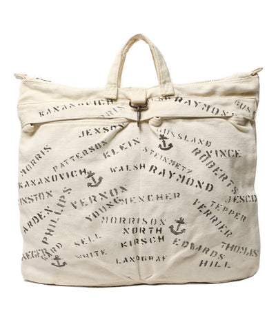 RRL RALPH LAUREN トートバッグ 2WAY CANVAS HELMET BAG ステンシル メンズ ダブルアールエル
