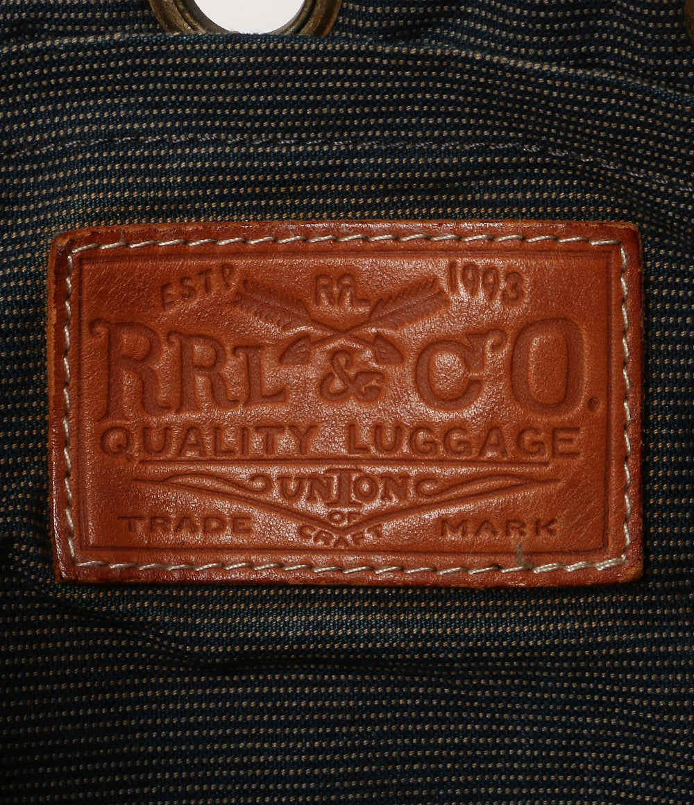 RRL RALPH LAUREN ショルダーバッグ ピンドットストライプ レザー ONE SHOULDER メンズ ダブルアールエル