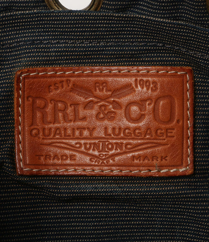 RRL RALPH LAUREN ショルダーバッグ ピンドットストライプ レザー ONE SHOULDER メンズ ダブルアールエル