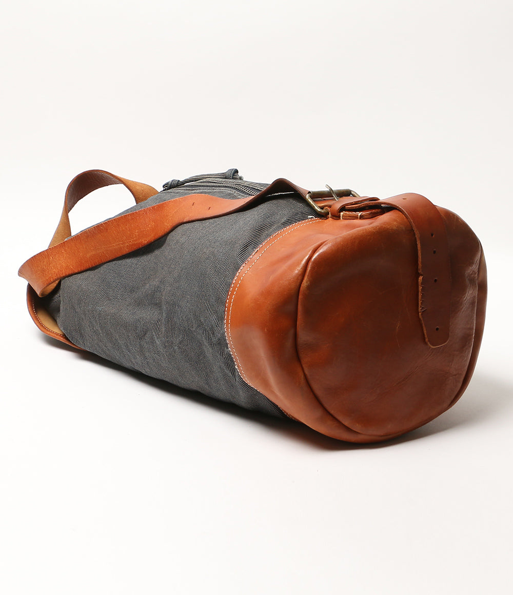 RRL RALPH LAUREN ショルダーバッグ ピンドットストライプ レザー ONE SHOULDER メンズ ダブルアールエル
